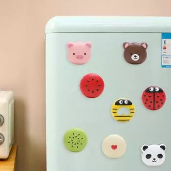 3D смола магнит на холодильник мультфильм Свинья Панда медведь арбуз в форме устойчивый к царапинам магнит на холодильник наклейка G