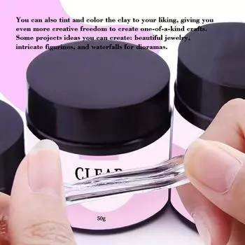 3D-смола УФ-глина 100 г нетоксична для изготовления материалов своими руками, для ручной работы, для силиконовых форм, прозрачная, подходит для всех возрастов.