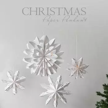 3D Снежинка из бумаги с подсветкой One Size