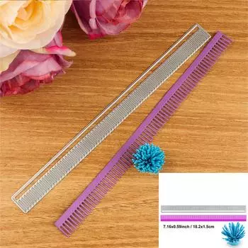 3D спиральные штампы для резки цветов, полоски для квиллинга в виде лепестков цветов для скрапбукинга, декоративных поделок, изготовления бумажных открыток 18,2x1,5 см One Size серебряный