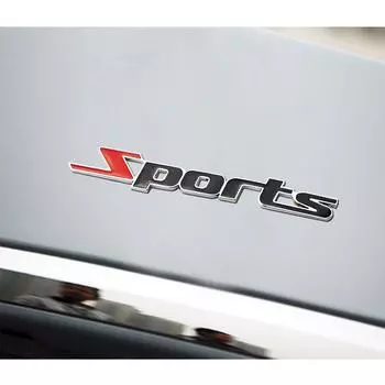 3D Спортивная Автомобильная Эмблема Значок Хромированный Металлический Капот Задняя Крышка Багажника Наклейка Логотип Наклейка Тюнинг Автомобиля Универсальные Внешние Детали С Наклейкой чёрный