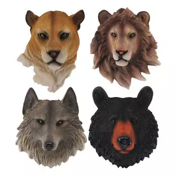 3D статуя животного, декор из смолы, реалистичная скульптура дикой природы для гостиной, спальни, бара Wolf