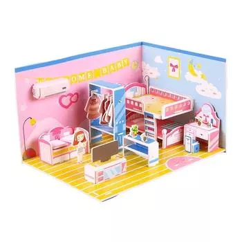 3D стерео головоломка кухня спальня гостиная ванная комната модель ручная работа поделки своими руками развивающие игрушки подарок для детей рождественский подарок