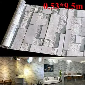 3D стерео кирпичная стена фон серые наклейки на стену новые наклейки для украшения дома дома