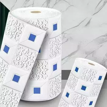 3D Стерео Наклейки на Стену Самоклеящиеся Обои Потолочные Декоративные Наклейки Гостиная Спальня ТВ Фон Водонепроницаемые 70CMX10M