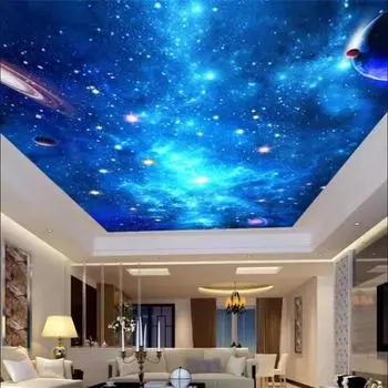 3D стерео обои спальня гостиная потолок обои креативная настенная роспись украшения 200 cm(W) x 140 cm(H)