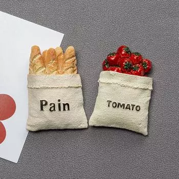 3D Stereo Resin Creative Art Simulation Bread Cone Food Home Decor Fridge Magnet Refrigerator Decoration Gift For Kitchen Poster