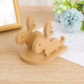 3D стереоскопическая подставка для мобильного телефона, держатель в форме лося, держатель для мобильного телефона, настольный кронштейн для ленивого телефона, универсальный держатель для мобильного телефона