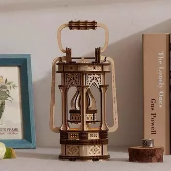 3D стереоскопический фонарь дерево головоломка улучшение концентрации DIY головоломка модель Корея 3d головоломка
