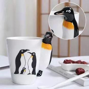 3D стереоскопическое животное керамическая кофейная чашка офисная кружка для послеобеденного чая завтрак молочная кружка украшение для дома форма динозавра чашка для воды 300-450ML