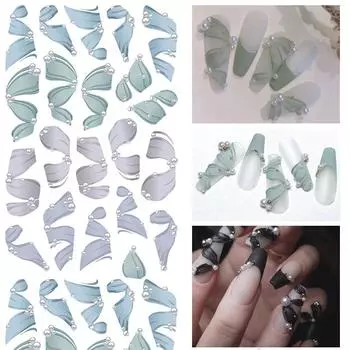 3D стикер для дизайна ногтей, балетки, лента для балерины, цветочные наклейки, дизайн для маникюра, сделай сам, переводная наклейка, декор для дизайна ногтей