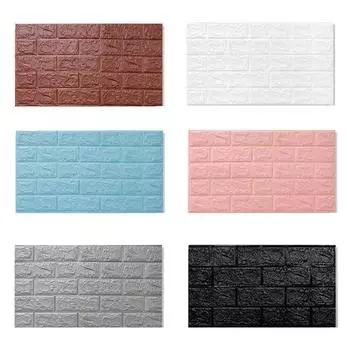 3D стикер на стену, имитация кирпича, украшение для спальни, водонепроницаемые самоклеящиеся обои для гостиной, кухни, ТВ-фон