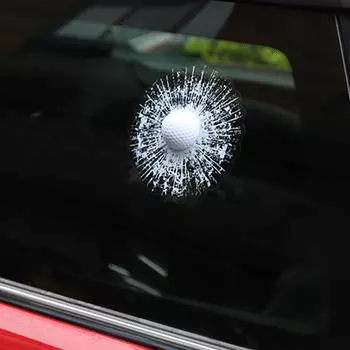 3D Стикер Разбитое Стекло Наклейки Наклейки На Автомобиль Наклейки Аксессуары Декоративные Удары Мячом В Окно