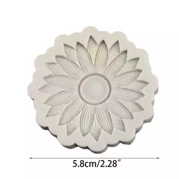 3D Подсолнух Формы для шоколада Формы для свечей Формы для мыла Силиконовый материал Аксессуары для выпечки Гаджет для выпечки