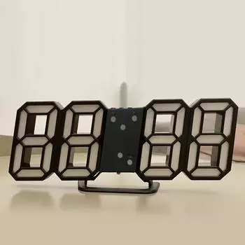 3D светодиодные цифровые часы, светящиеся модные настенные часы, многофункциональные креативные электронные часы с USB-разъемом, украшение для дома 1