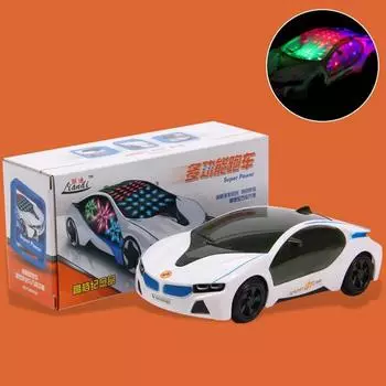 3D светодиодный мигающий свет, автомобильные игрушки, музыкальный звук, электрические игрушечные машинки для детей