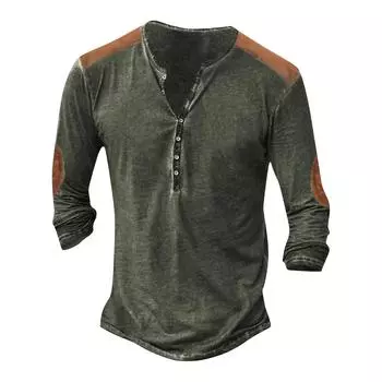 3D-свитер с цифровой печатью, Мужская уличная спортивная модная тенденция, планка с 7 пуговицами L армия зеленый