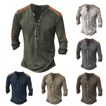 3D-свитер с цифровой печатью, Мужская уличная спортивная модная тенденция, планка с 7 пуговицами L