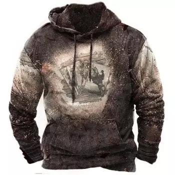 3D свитер с цифровой печатью мужской уличный спортивный модный трендовый худи XXS