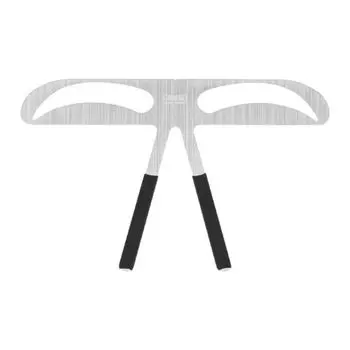 3D Тату-линейка для бровей, Формирователь баланса, Многоразовый инструмент для измерения бровей, Металл, Простой в использовании, Шаблон-трафарет для рисования бровей, Женщины