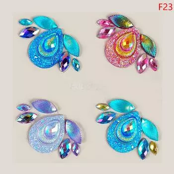 3D татуировки на лице драгоценные наклейки блестящие наклейки для украшения лица боди-арт украшения сценический макияж инструмент для украшения as the picture