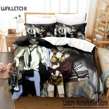 3D The Anime Cowboy Bebop Постельное белье Пододеяльник с наволочкой Twin Full Queen King Постельное белье Постельное белье Домашний текстиль 70x133cm 2pcs