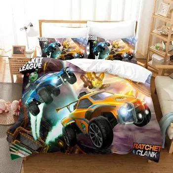 3D The Rockets Alliance Комплекты постельного белья Пододеяльник с наволочкой Twin Full Queen King Постельное белье Постельное белье EU single(135x200cm)