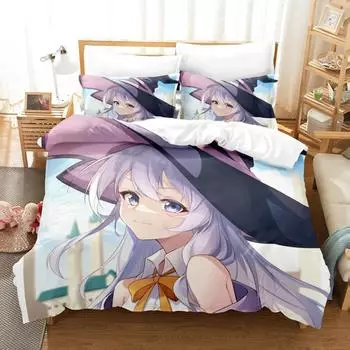 3D The The Journey Of Elaina Bedding Sets Duvet Cover Set With Pillowcase Twin Full Queen King Bedclothes Bed Linen 70x133cm 2pcs