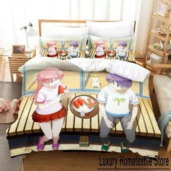 3D The TONIKAWA Over the Moon For You Bedding Sets Duvet Cover Set With Pillowcase Twin Full Queen King Bedclothes Bed Linen EU Single 135x200cm