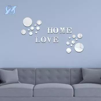 3D three-dimensional acrylic wall stickers living room bedroom children s room dormitory background wall decoration