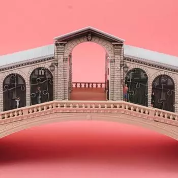 3D трехмерный пазл Венеция мост Риальто 246 деталей Ravensburger, популярная корейская настольная игра