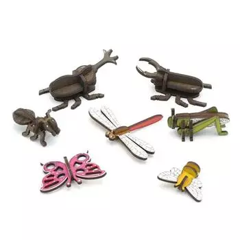 3D three dimensional tree puzzle insect series Create 7 kinds of korea 3d puzzle
