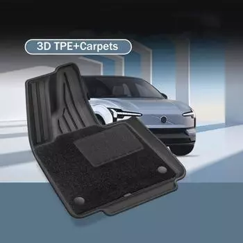 3D TPE коврики для пола для Volvo EX30 2025 2025 года всепогодные напольные покрытия прочные коврики для багажника напольные ковры