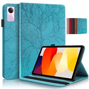 3D Tree Embossed для Xiaomi Redmi Pad RedMiPad Tablet Funda 10.61 Flip Stand Soft TPU Cover для Funda Redmi Pad SE Case Tablet Redmi Pad 10.61 inch