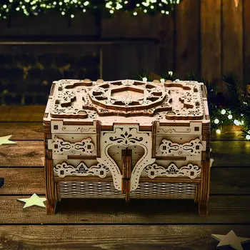 3D трехмерная головоломка антикварная коробка для хранения деревянная головоломка улучшить концентрацию DIY модель головоломки, корейские популярные головоломки