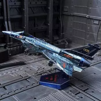 3D Трехмерная металлическая модель Purf 10B Fighter Цветная модель Модель Рисунок Корея Корея Выбор головоломки