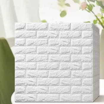 3d трехмерные наклейки на стену, самоклеящиеся кирпичные зерна, противоударные, водонепроницаемые, влагостойкие, настенные наклейки 10pcs