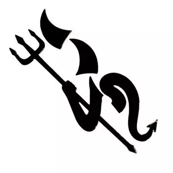 3D трехмерный маленький дьявол наклейка на машину автостиль украшение наклейка мягкий ПВХ наклейка на машину цветок водонепроницаемый модифицированный