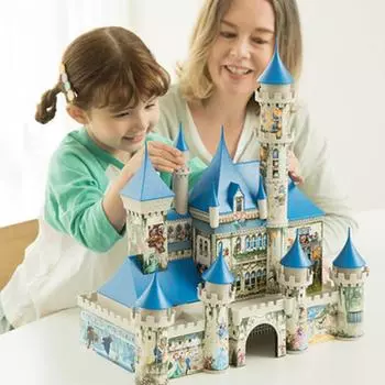 3D трехмерный пазл Disney Castle 216 деталей Ravensburger, популярная корейская настольная игра