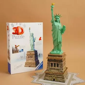 3D трехмерный пазл Статуя Свободы 118 деталей Ravensburger, популярная корейская настольная игра