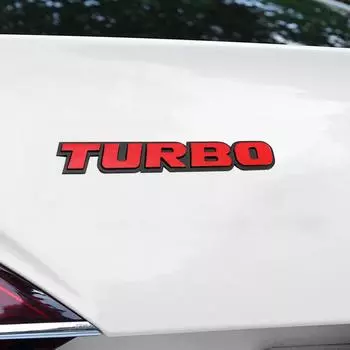 3D TURBO Эмблема Наклейка на кузов Задняя крышка багажника Значок для Ford Focus 2 3 Fiesta Mondeo Tuga Ecosport Fusion Аксессуары для стайлинга автомобилей красный