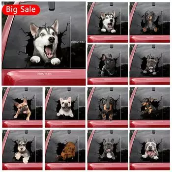 3d творческие отверстия милые наклейки с животными украшения дома DIY художественные наклейки