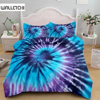 3D Tye Dye Art Модный комплект постельного белья King Queen Double Full Twin Single Size EU single(135x200cm)