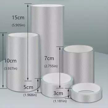 3D углеродное волокно, устойчивое к царапинам, защитная кромка, износостойкая, водонепроницаемая, накладка на порог автомобиля, накладка на бампер