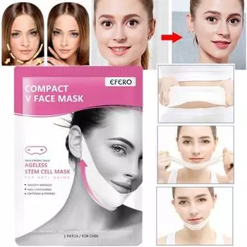 3D V-образная лифтинг-коллагеновая маска для лица Укрепляющая отбеливающая увлажняющая маска для лица красный