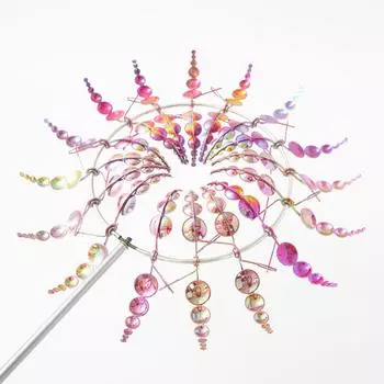 3D Ветряная мельница, волшебная металлическая мельница Ширем, кинетические ветряные скульптуры и вертушки, кинетическая вертушка, очаровательная ветряная вертушка для двора и сада разноцветный