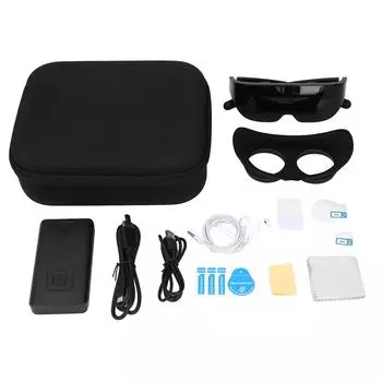 3D VR очки с 4K беспроводным WiFi экраном регулируемые перезаряжаемые легкие VR смарт-очки