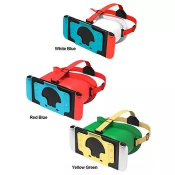 3D VR очки Secure Slot Design игровая консоль гарнитура для Nintendo Switch OLED white blue