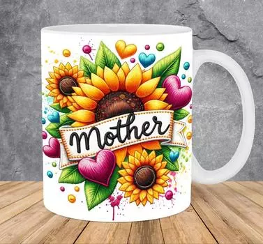 3D Вышивка Цветок Вышитая Керамическая Кофейная Кружка Чайная Чашка Мама Мама Мать 301-400ml