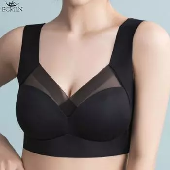 3D Высокая эластичность Бесшовные бюстгальтеры Женское сексуальное нижнее белье пуш-ап с широкими бретелями Сильный эластичный верхний бюстгальтер